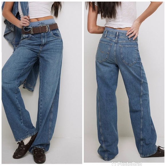 We The Free Denim - Free People x We The Free Aster Straight Leg in Swarm New with Tags!